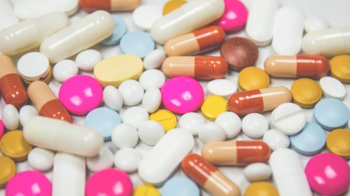 Medicine on table