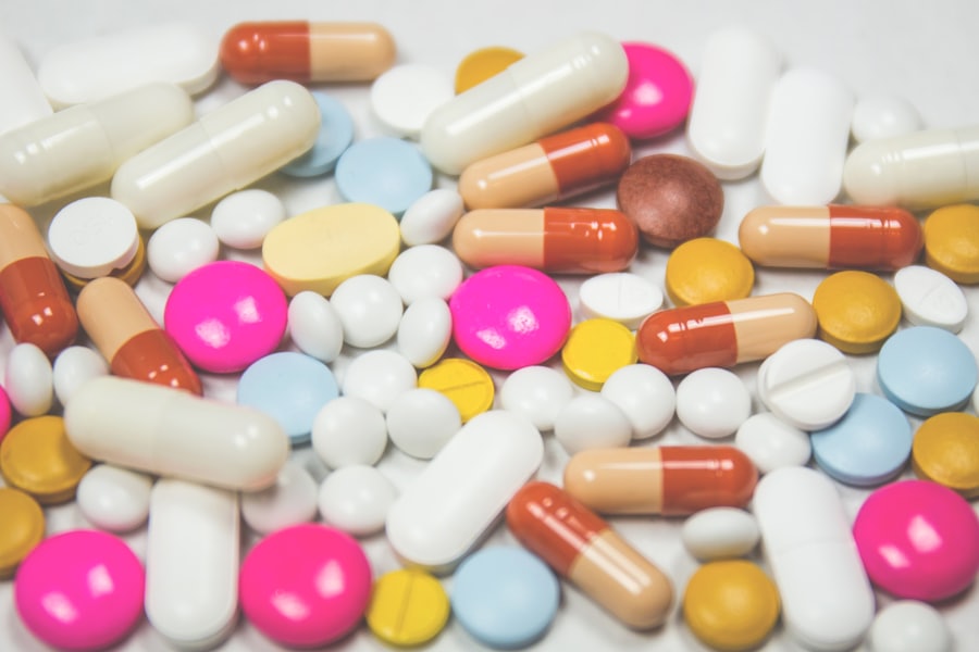 Medicine on table