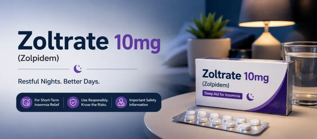 Zoltrate 10mg Restful Nights in USA